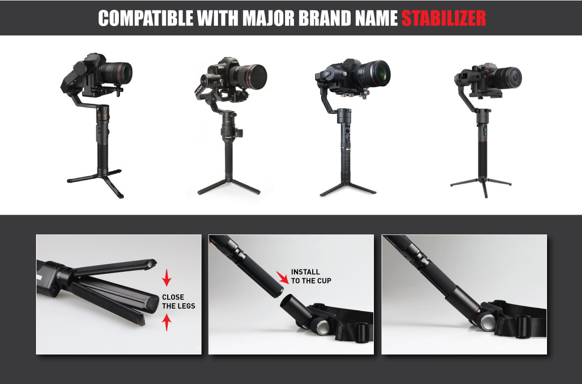 Kamerar MogoCrane Belt Kit, Weight Support for Single Handed Gimbal Stabilizer