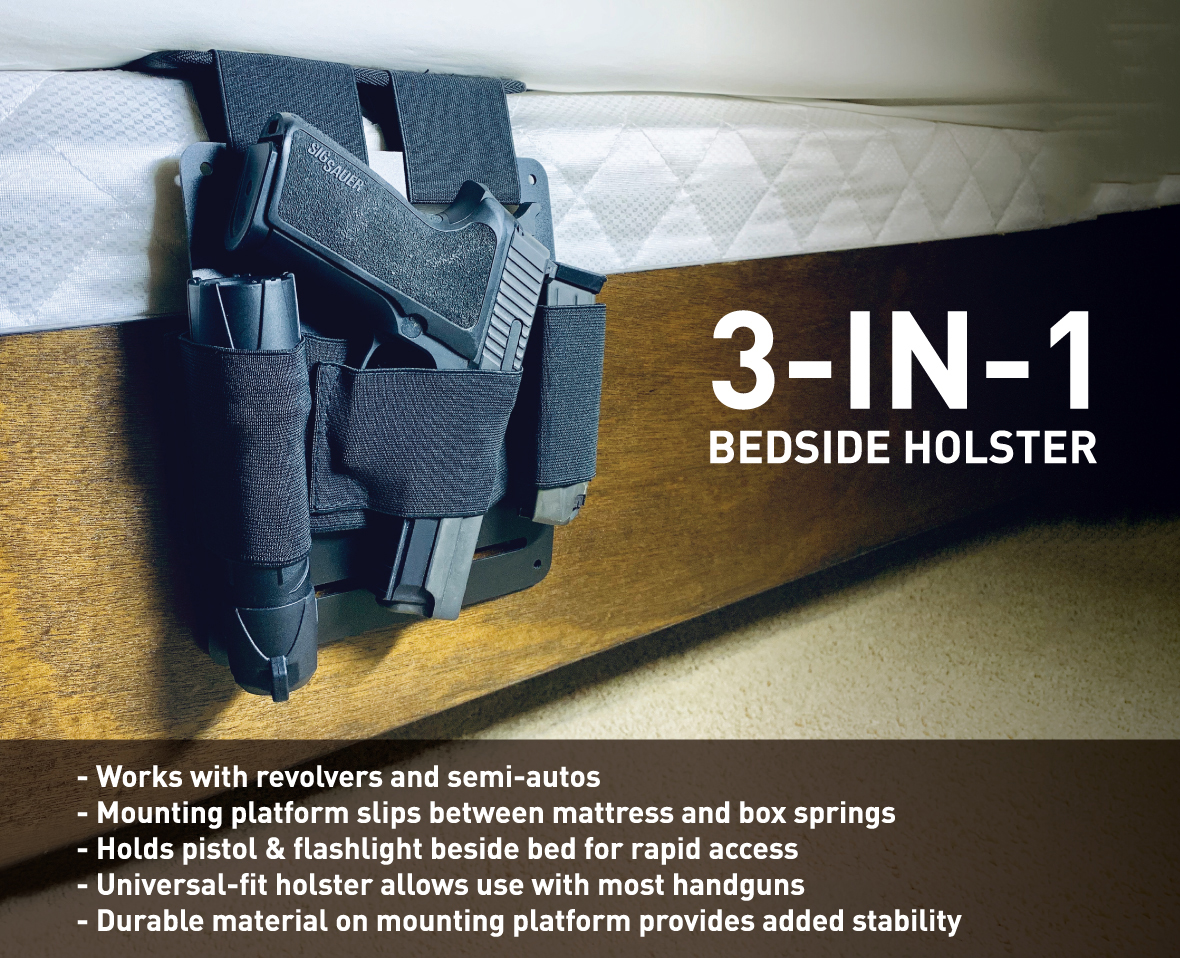 Details about   US Concealed Under Car Desk Bed Seat Pistol Holster Mattress Bedside Gun Holster 